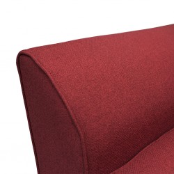 Bella Corner RHF Chaise + Ottoman Cranberry Col