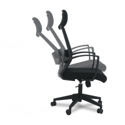 Stellar Ballota High Backrest With Head Rest Black