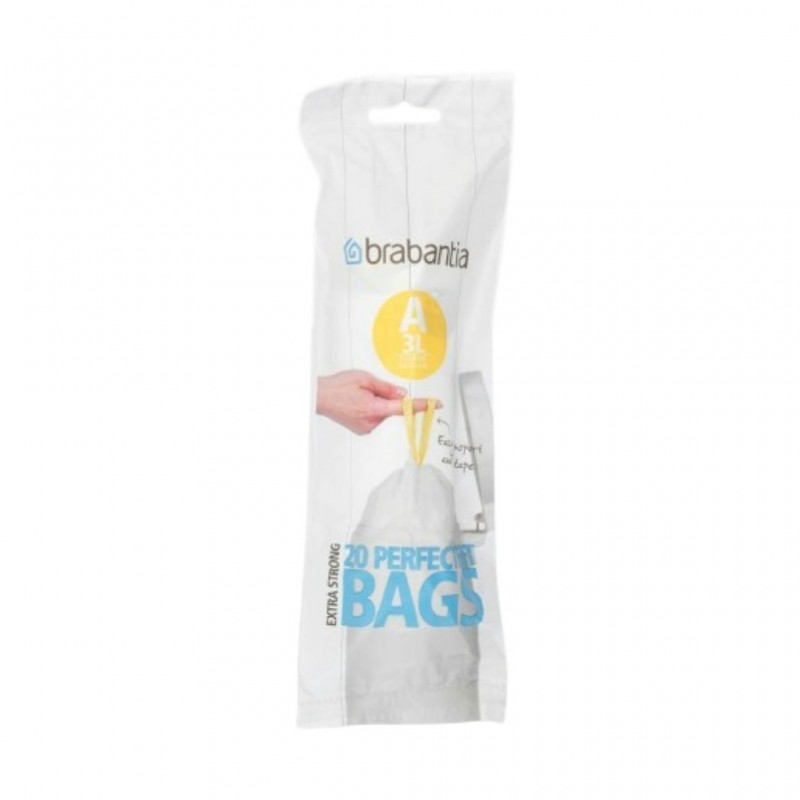 Brabantia 311727 Code A 3Lx20 Bags WH Bags PerfectFit "O"