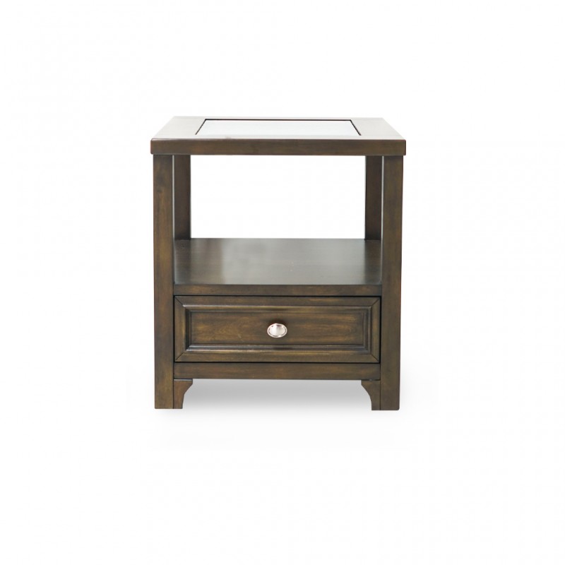 Plumeria Side Table Charcoal Brown Plumeria Side Table Charcoal Brown