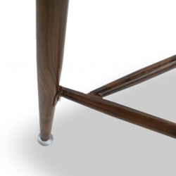 Delta End Table Metal & MDF Walnut