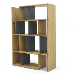 Kya Extending Shelves Oak and Grey