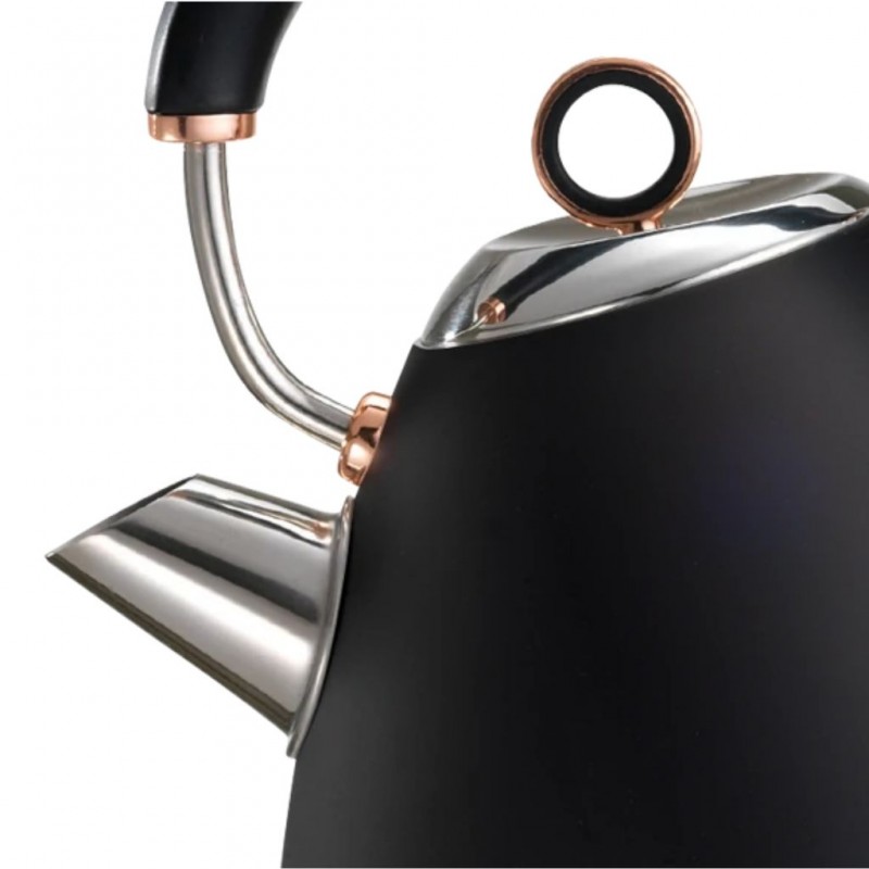 Morphy Richards 102104 1.5L Accents Rose Gold Black Pyramid Kettle