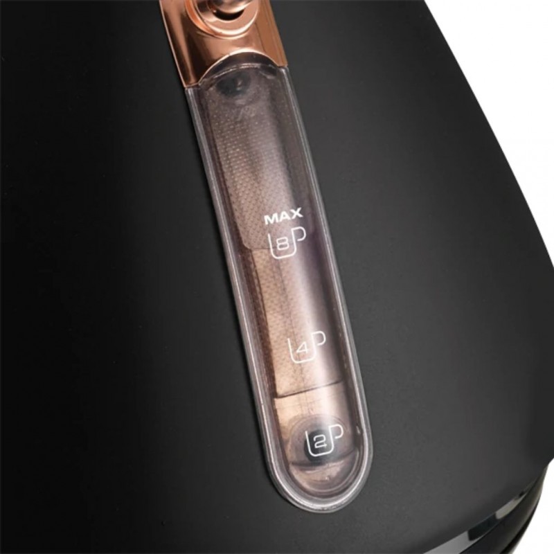 Morphy Richards 102104 1.5L Accents Rose Gold Black Pyramid Kettle