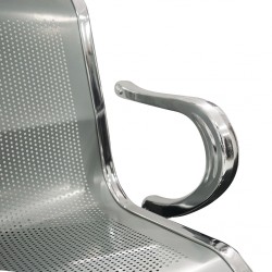 Waiting Chair Silver Grey 3 Seater REF 9003