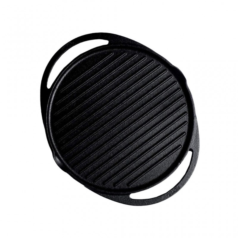 Meyer 48134 Pre-Seasoned Cast Iron 30cm 2in1 Black Grill & Griddle