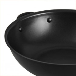 Meyer 81210 Accent 32cm/2.75" Blk Covered Stirfry With Helping Handle