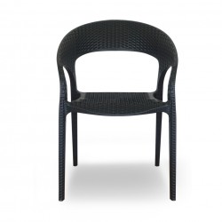 Stacking Chair COUXL803 Black Plastic