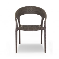 Stacking Chair COUXL803 Brown Plastic