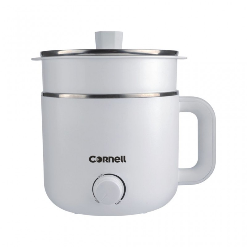 Cornell CMC-S1500X 1.5L White Mini Multi-Cooker With Stainless Steel Pot
