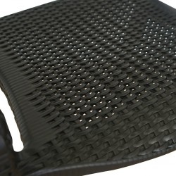 Stacking Chair COUXL803 Black Plastic