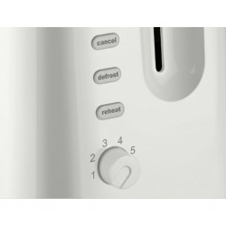 Cornell CT-EDC2000WH Pop Up 2-Slice White Toaster