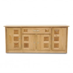 Sky Sideboard Pine Finish Oak 4 Doors + 1 Drawer