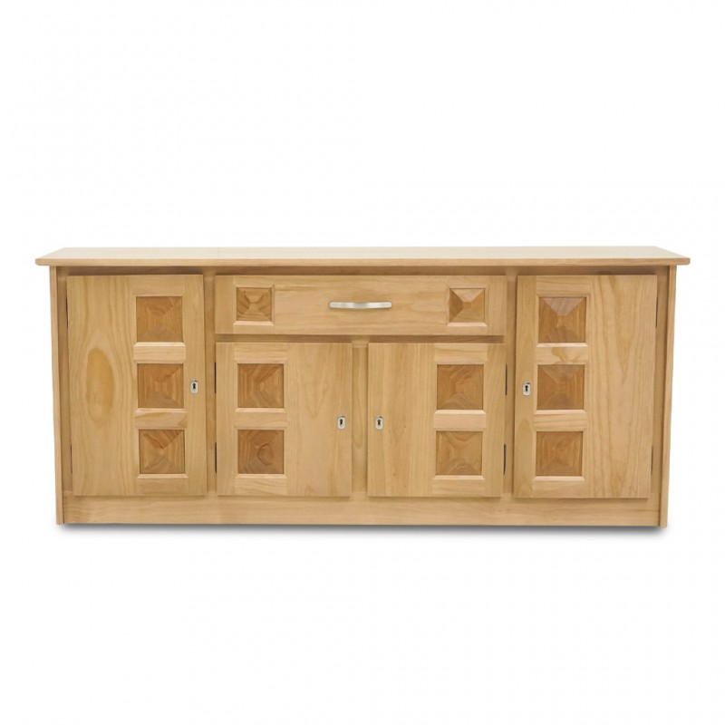 Sky Sideboard Pine Finish Oak 4 Doors + 1 Drawer