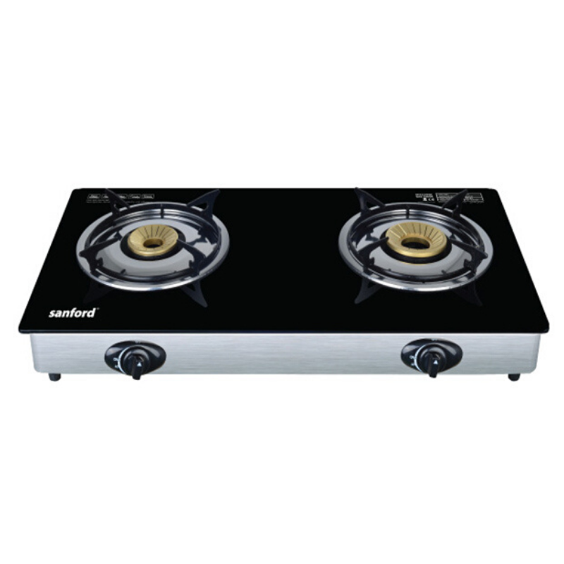 Simple Double Burner Gas Stove with Simple Decor