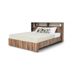 Benson Bedroom Set Bed(150x190cm) & 4 Doors Wardrobe Sapphire Oak