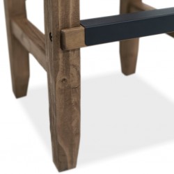 Newport High Stool Wooden Legs