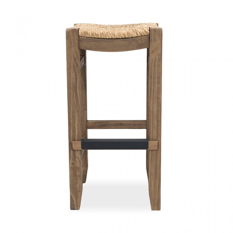 Newport High Stool Wooden Legs