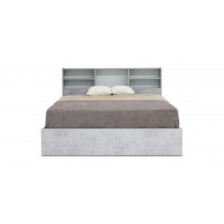 Rio Bed 150x190 cm MDF Grey