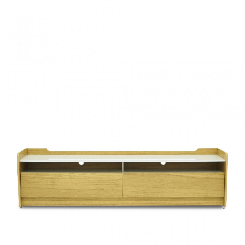 Sublime Low TV Cabinet Naturale/Off White