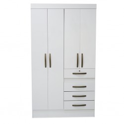 Sobral Wardrobe 4 Doors White