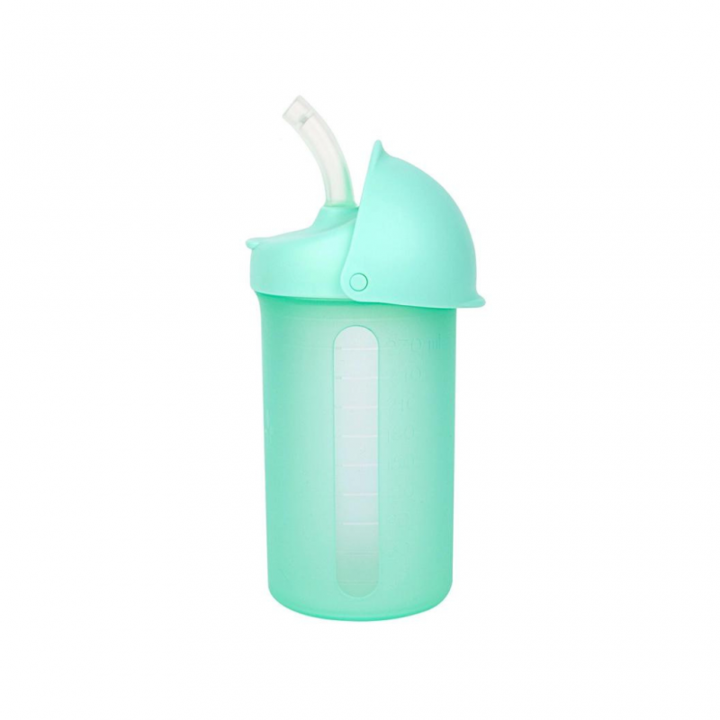 Boon Nursh Silicone Straw Top 9Oz Mint B11440 Boon Nursh Silicone Straw Top 9Oz Mint B11440