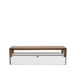 Craft TV Cabinet Solid Wood/MDF 2 Drawers Garapa