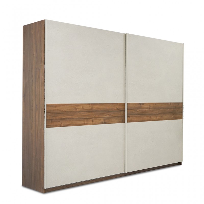 Amalfi Wardrobe Sliding Clay Dark