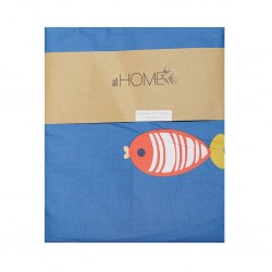 Flat Sheet & 1 Pillow 160x230 cm A080 Little Fish Legend