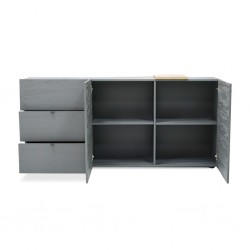 Venus Sideboard with 2 Doors & 3 Drawers Titanio