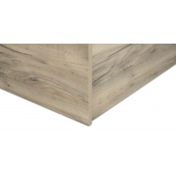 Colton Bed 150x190 cm MDF Grey Oak