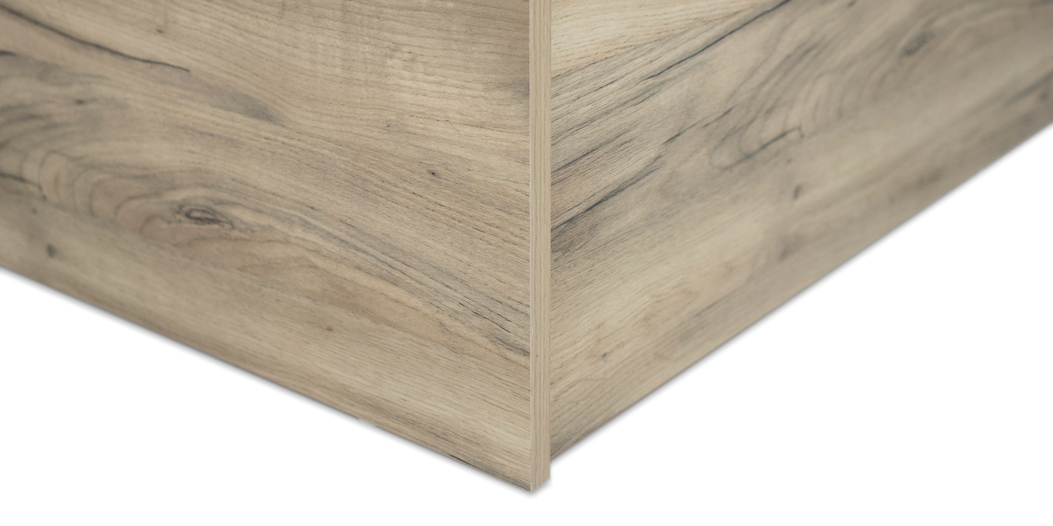 Colton Bed 150x190 cm MDF Grey Oak