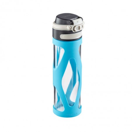 Leifheit LE020BGL Drinking 600ml Light Blue Bottle Glass Flip O Leifheit LE020BGL Drinking 600ml Light Blue Bottle Glass Flip O