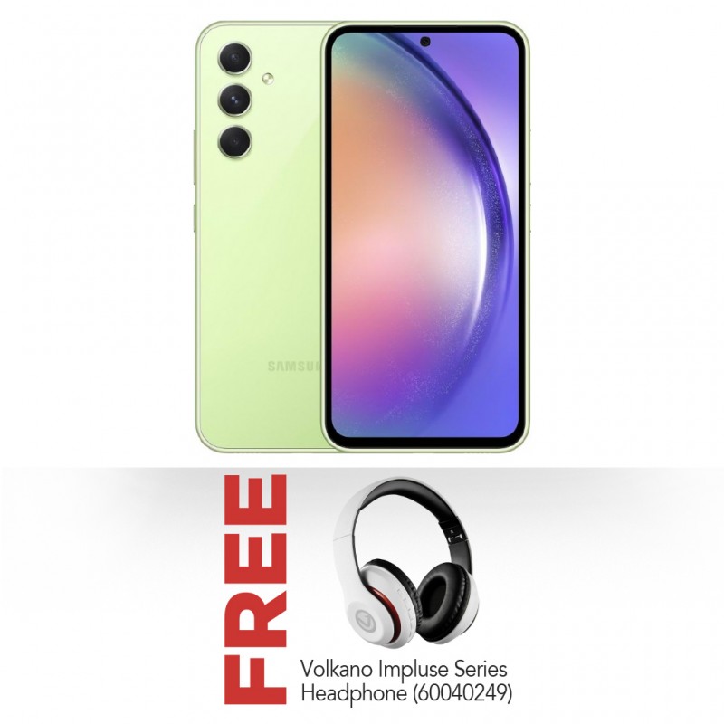 Samsung Galaxy A54 Green - 128GB 5G & Free Volkano Impulse Series Bluetooth Headphones Samsung Galaxy A54 Green - 128GB 5G & Free Volkano Impulse Series Bluetooth Headphones