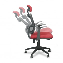 High Back Chair Red WA101 Mesh