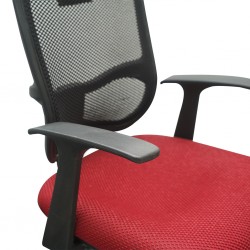 High Back Chair Red WA101 Mesh