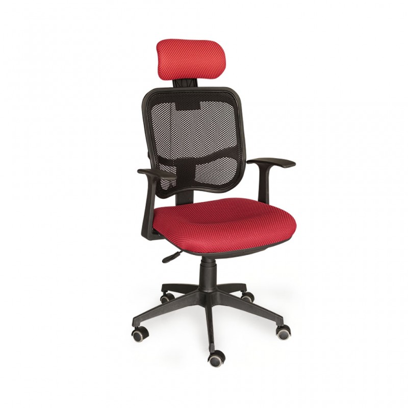 High Back Chair Red WA101 Mesh