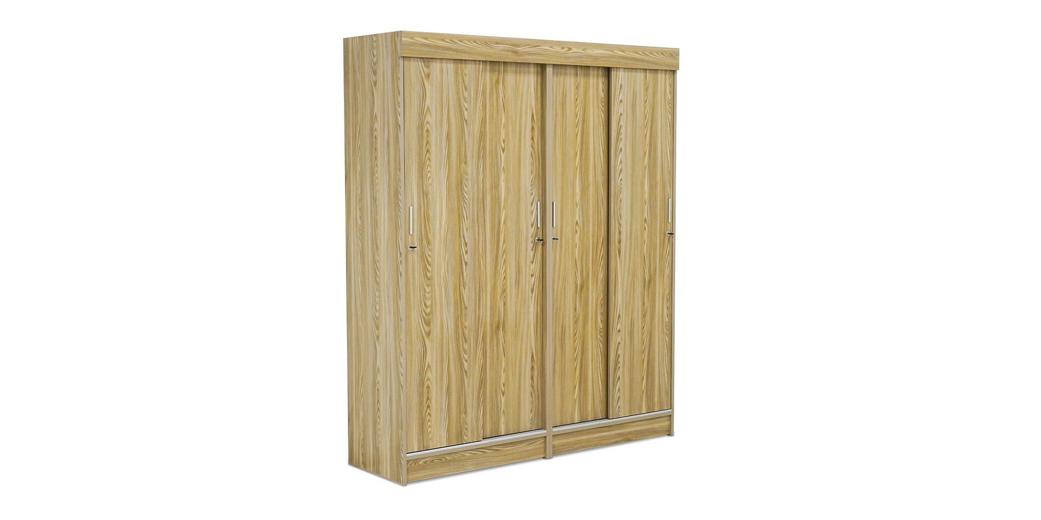Ralene Sliding Wardrobe 4 Doors In Melamine MDF