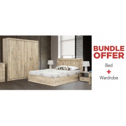 Colton Bed & Wardrobe