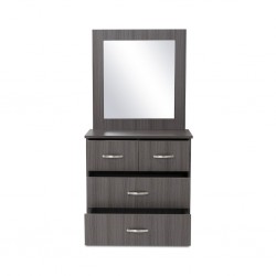 Swan Dressing Table With Mirror MDF Pirple Oak