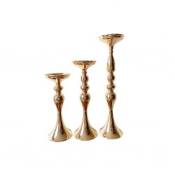 Set of 3 Metal Candle Holder