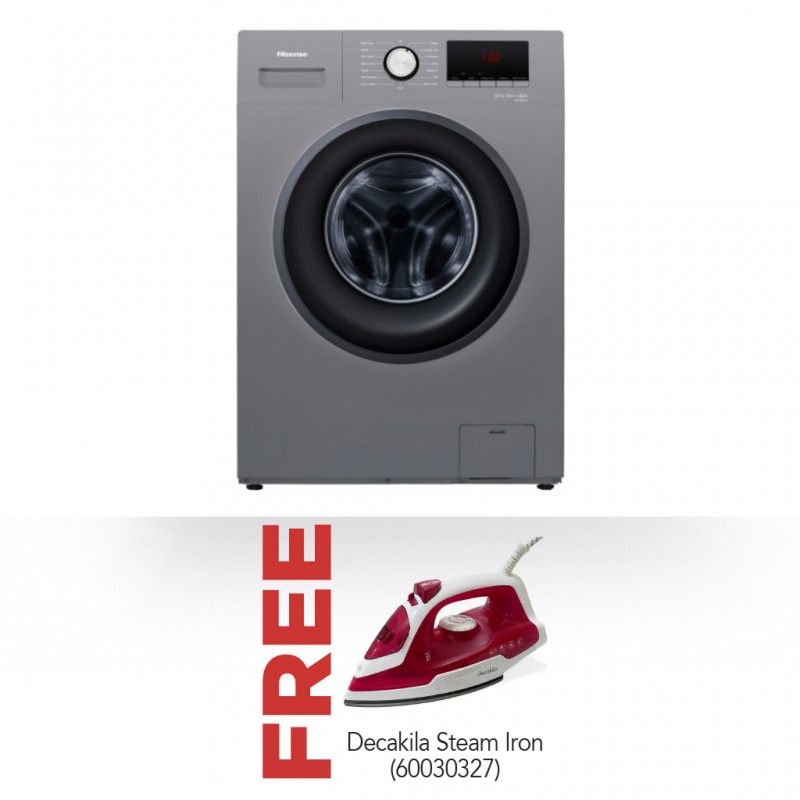 Hisense WFPV9012MT Washing Machine & Free Decakila KEEN002R Steam Iron