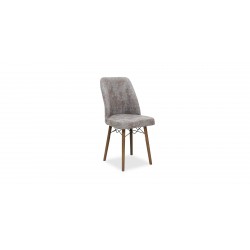 Alya Table & 6 Chairs Grey Fabric