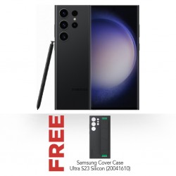 Samsung Galaxy S23 Ultra Black & Free Samsung Cover Case Ultra S23 Silicon