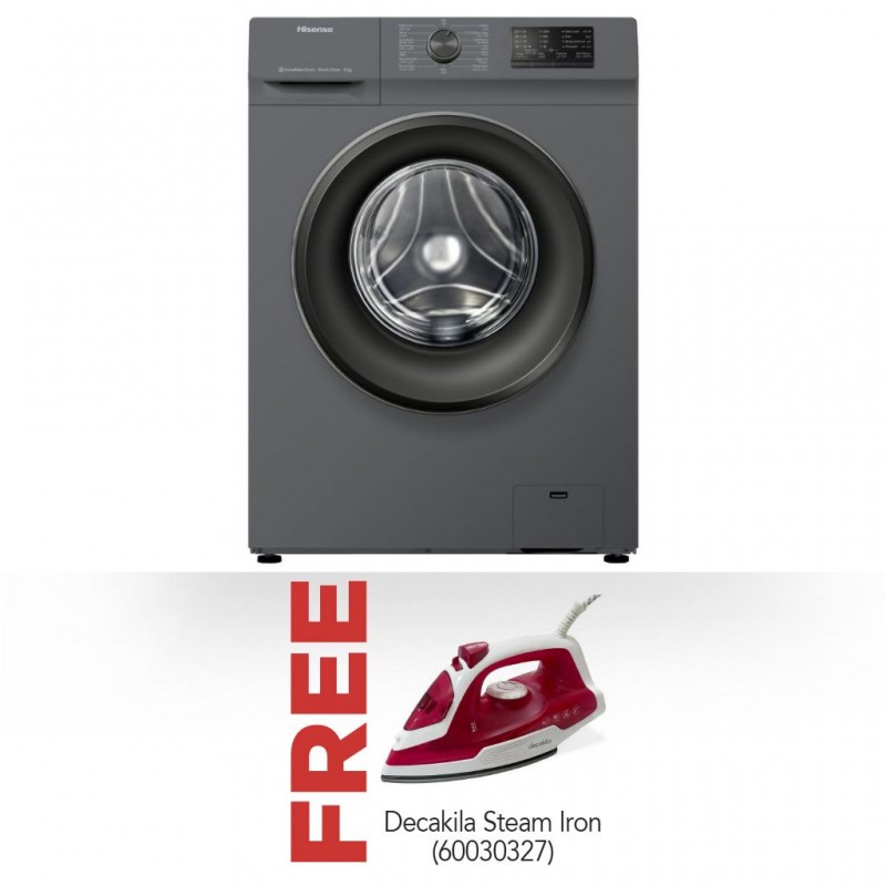 Hisense WFVC7012ET Washing Machine & Free Decakila KEEN002R Steam Iron