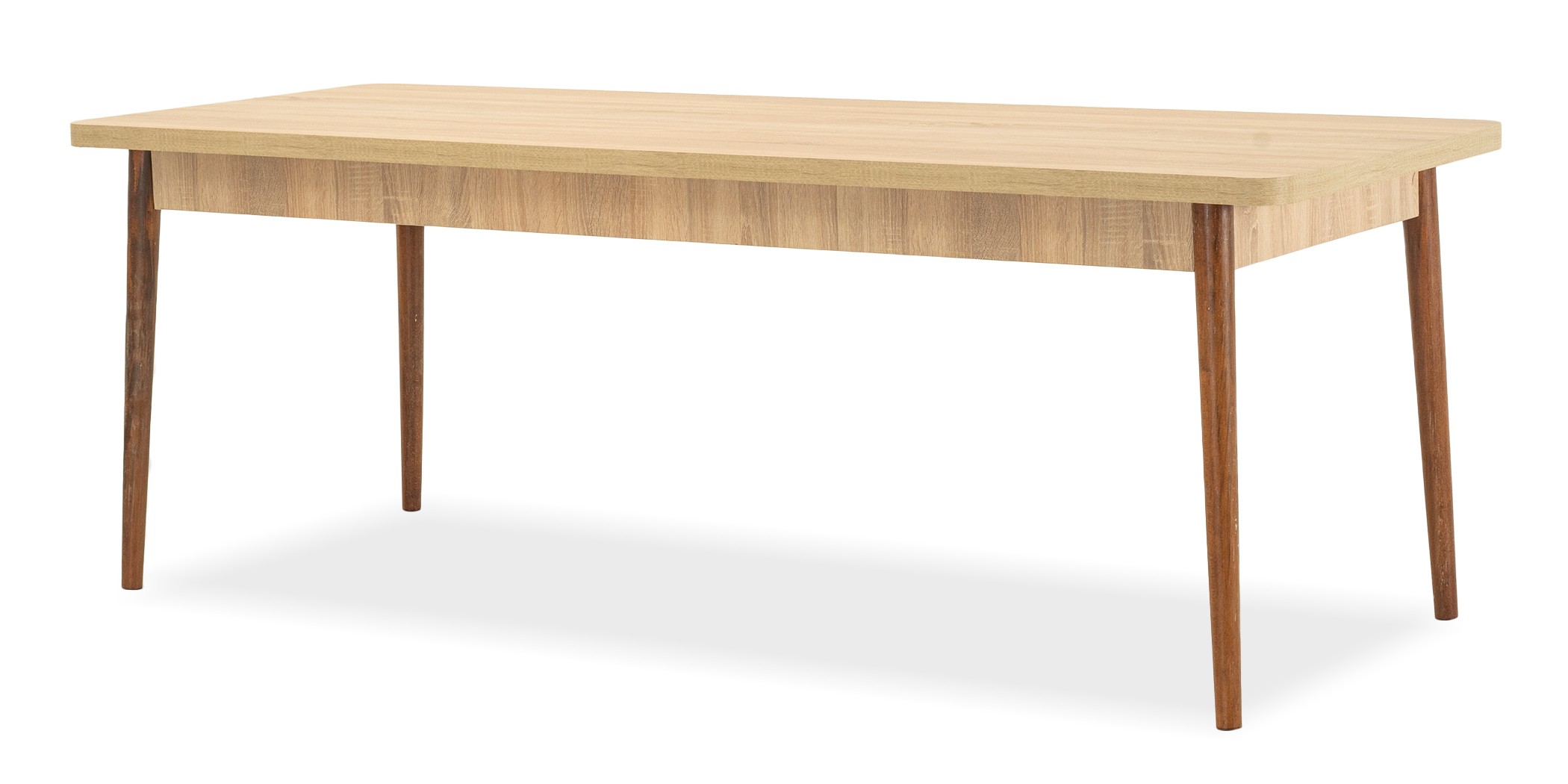 Miray Table & 8 Chairs Light Brown Fabric