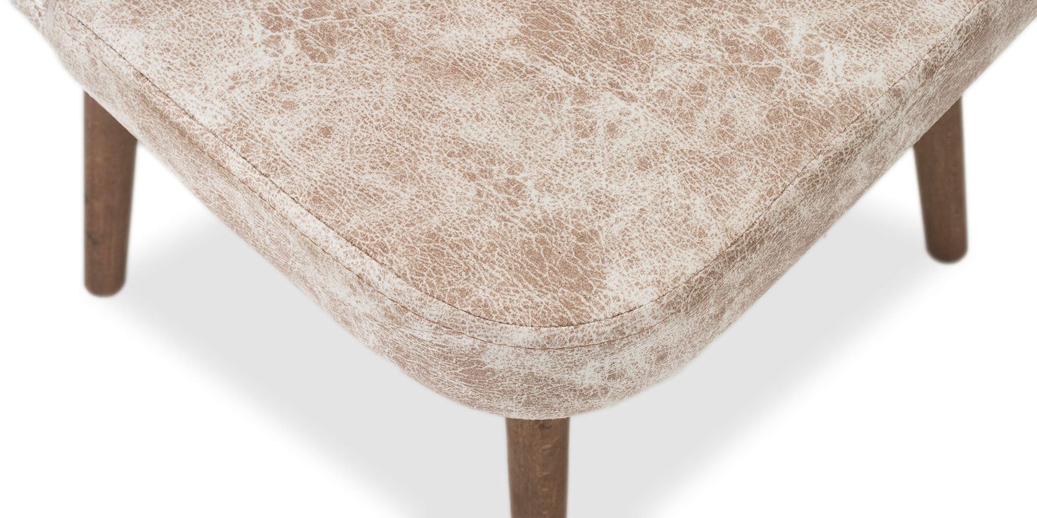 Miray Table & 8 Chairs Light Brown Fabric