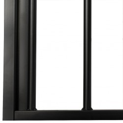 Zara Double Decker Bed 90x190 cm/150x190 cm Black In Metal Slats