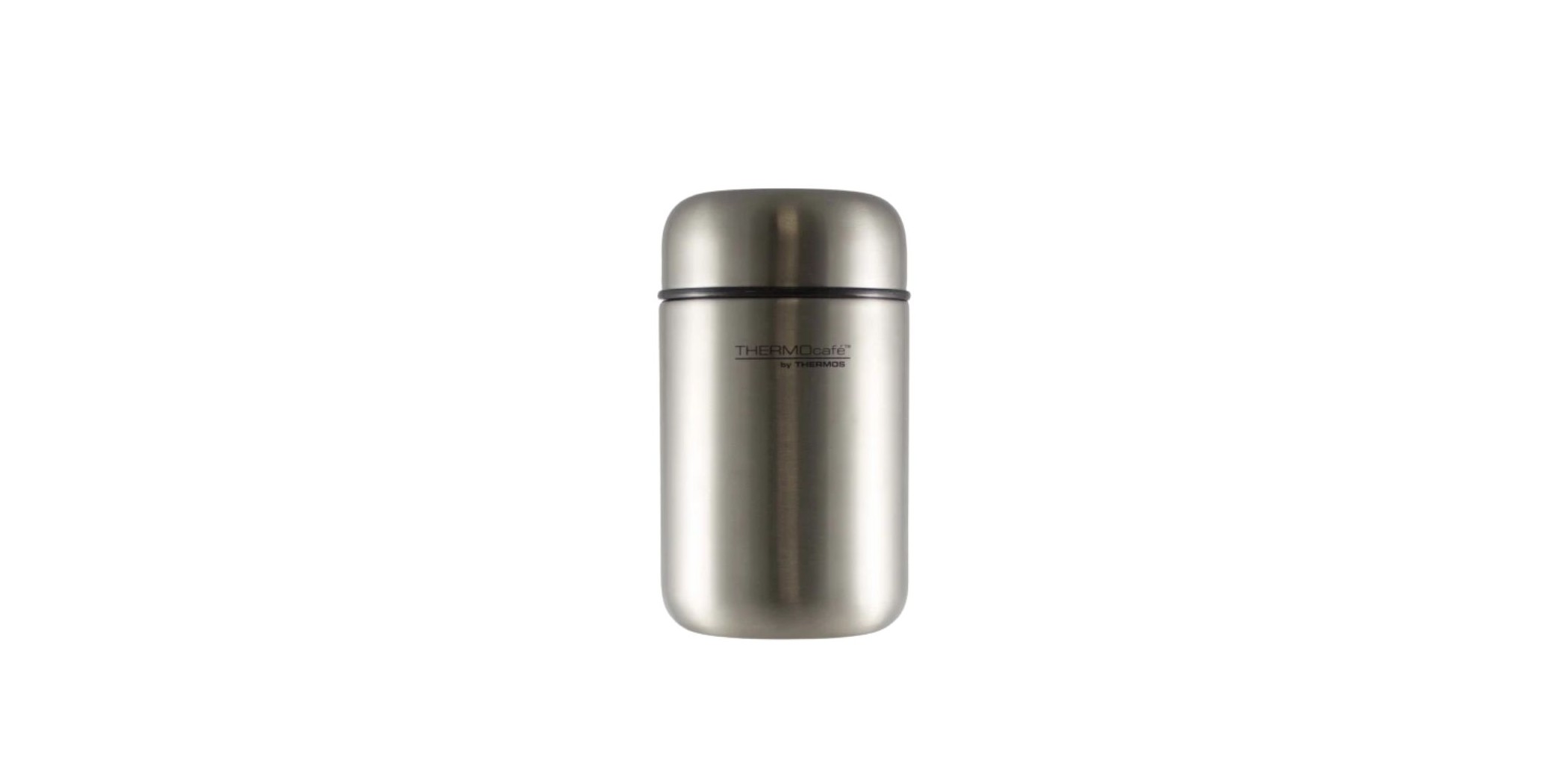 Vacuum-insulated food jar, stainless steel, with cutlery, 400 ml