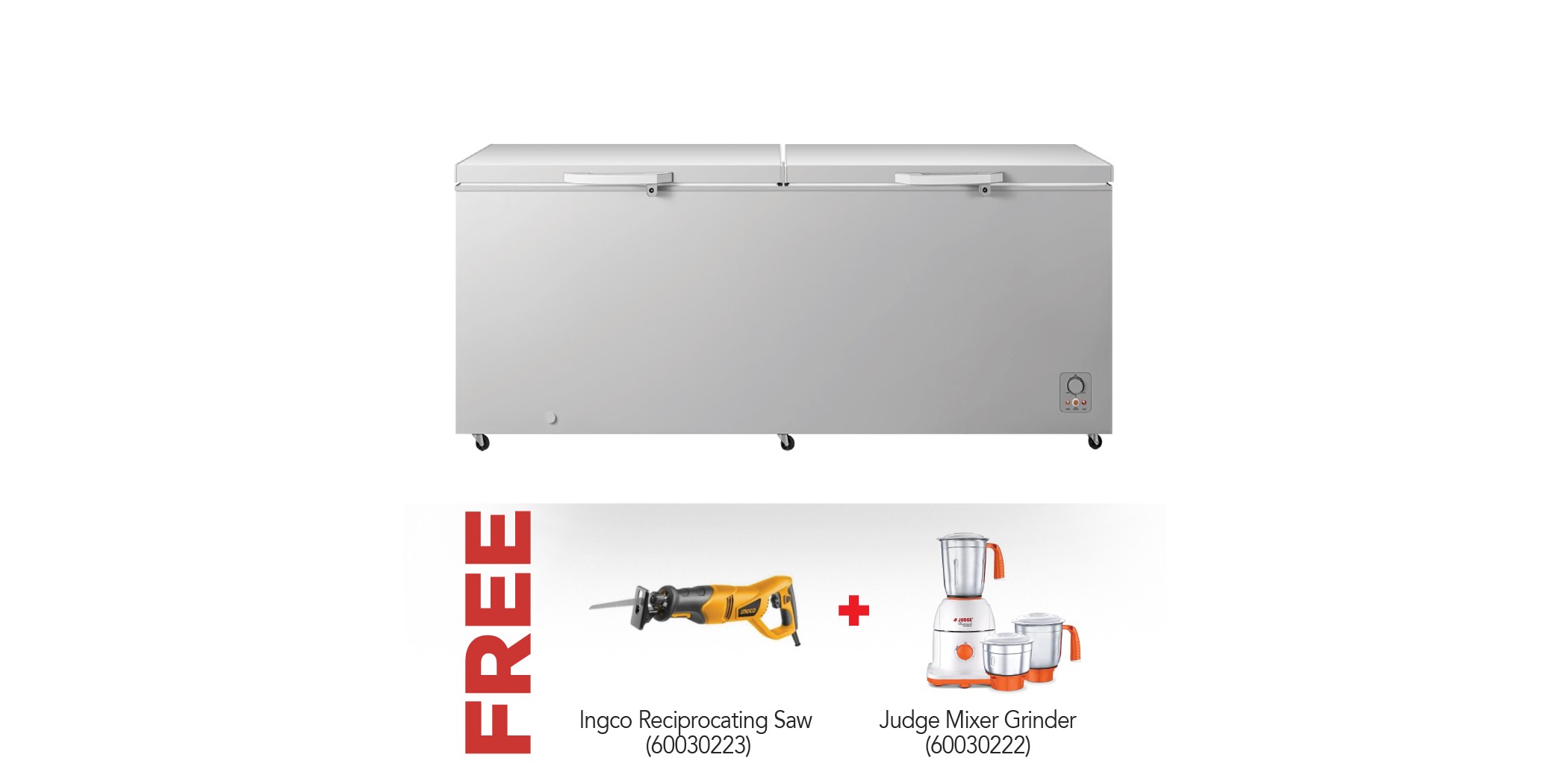Hisense H910CFS Freezer & Free Judge JM2 Mixer Grinder + Ingco RS8002